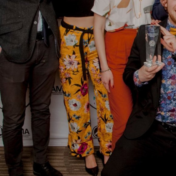 TOP SHOP SILK TROUSERS - Picture 3 of 3